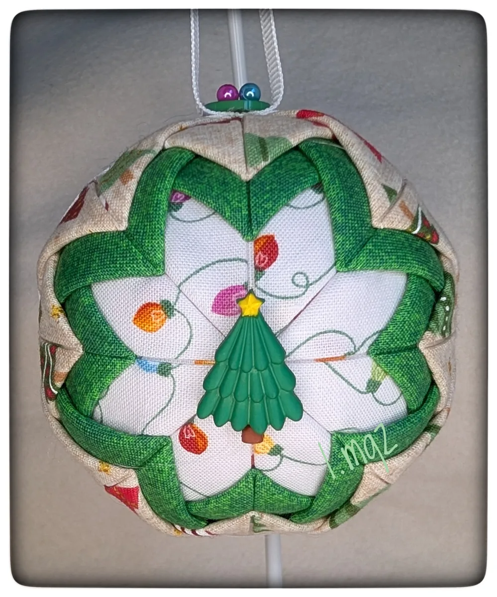 Christmas Tree Quilted Ornament