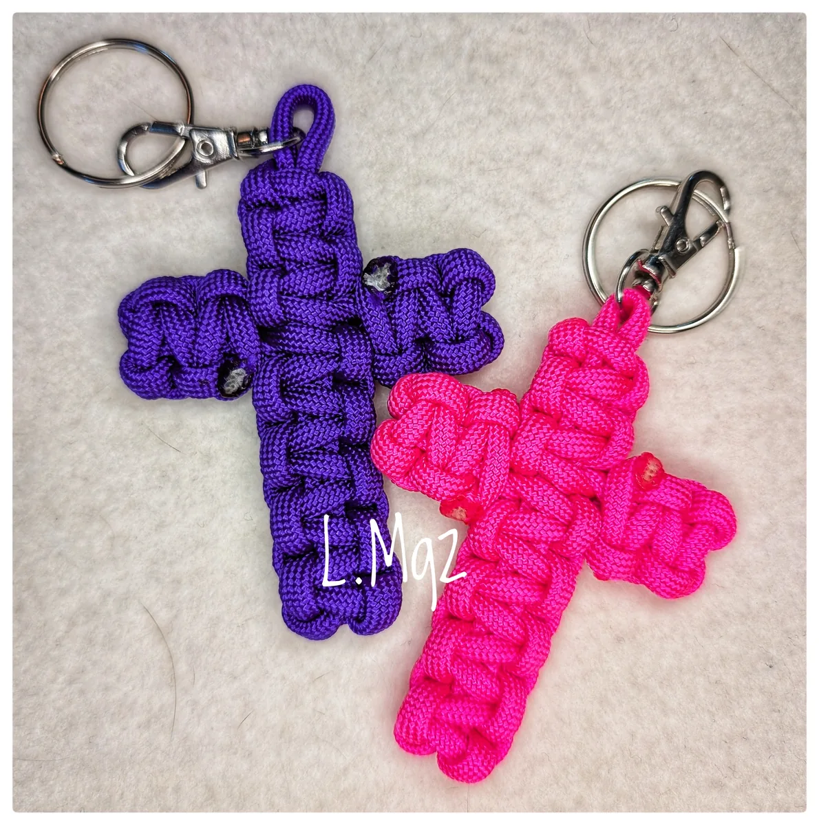 Paracord Cross Keychains