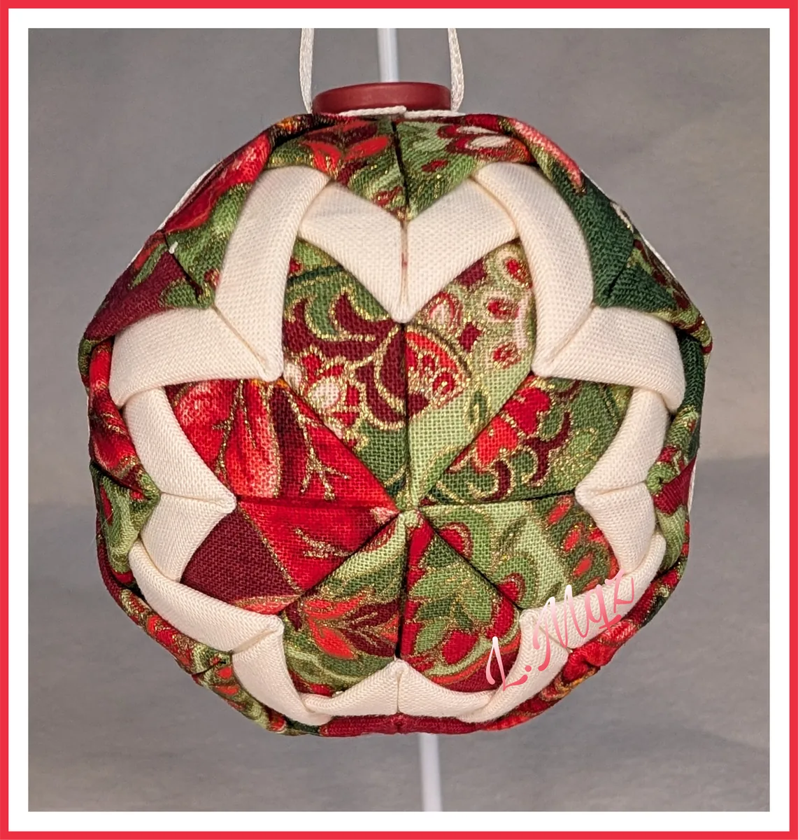 Poinsettia Christmas Ornament