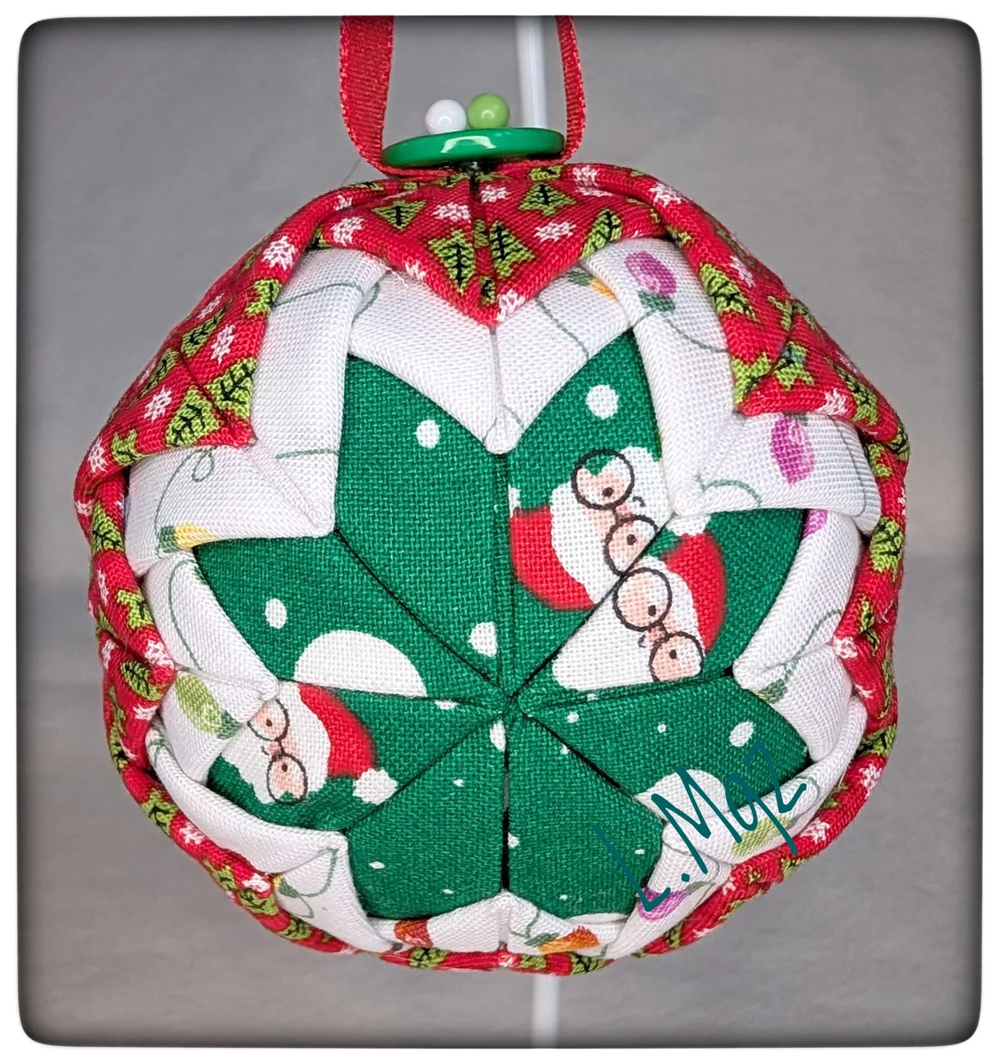 Peek A Boo Santa Ornament