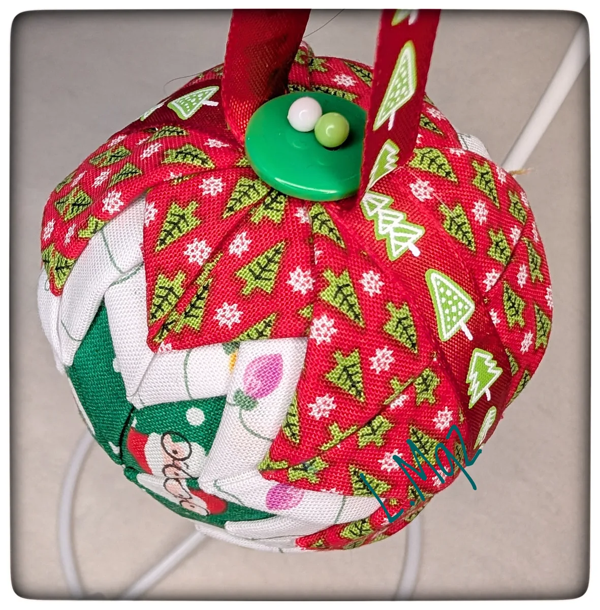 Peek A Boo Santa Ornament
