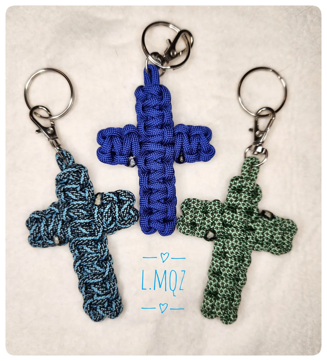 Paracord Cross Keychains