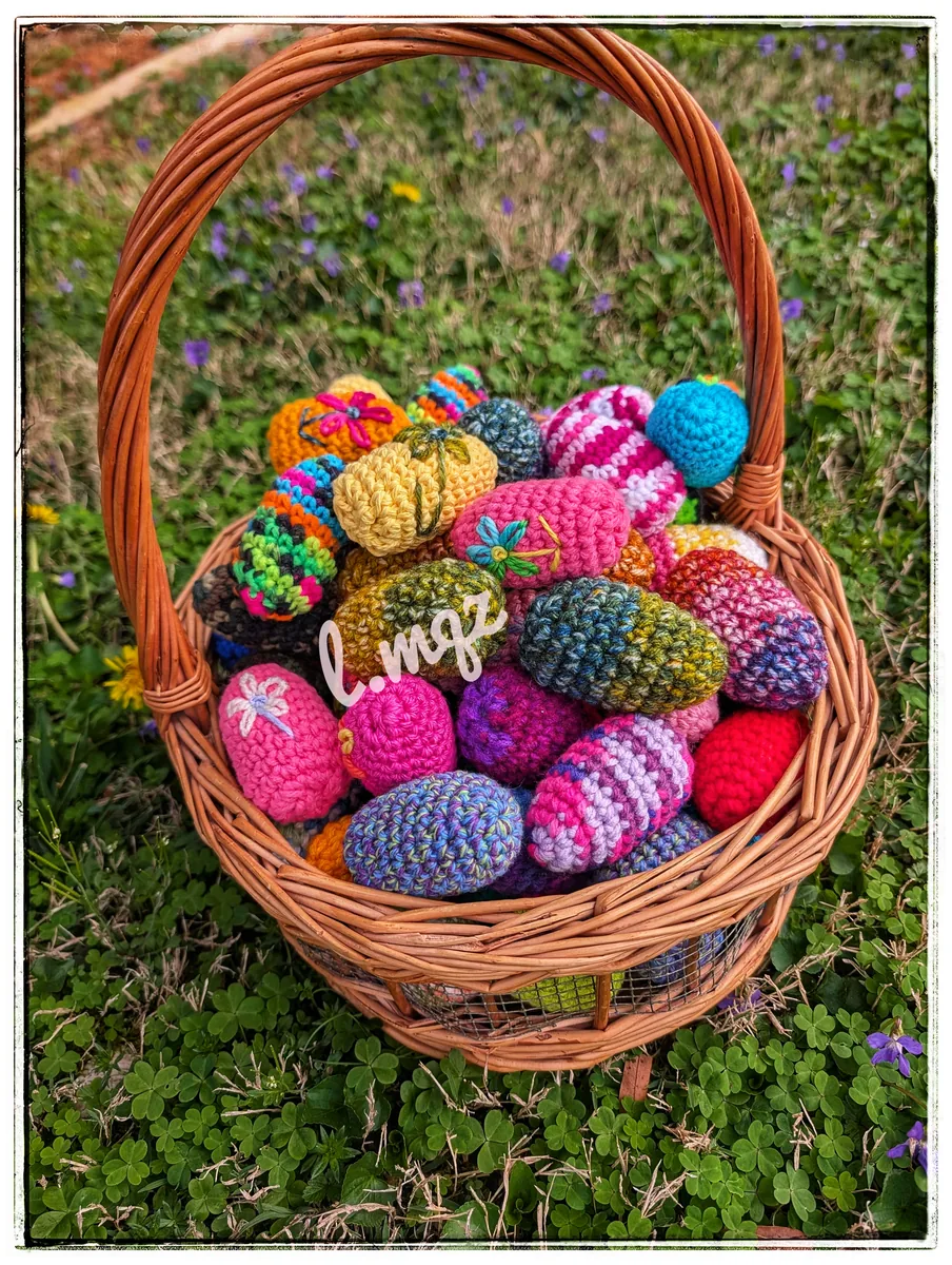Basket full of eggs