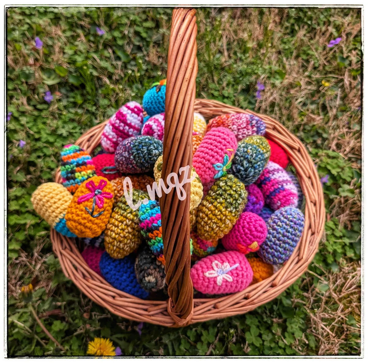 Basket full of eggs