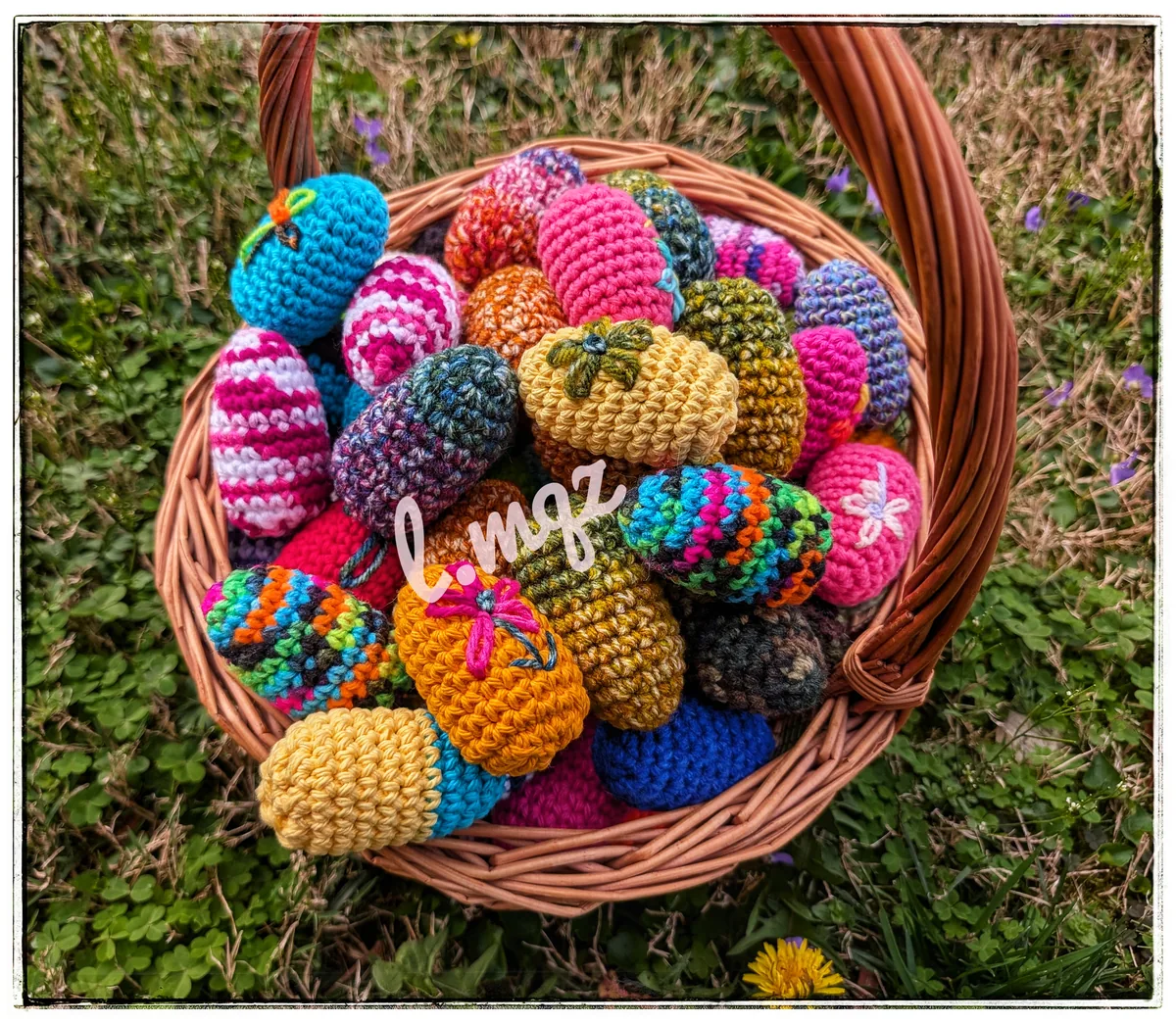 Basket full of eggs
